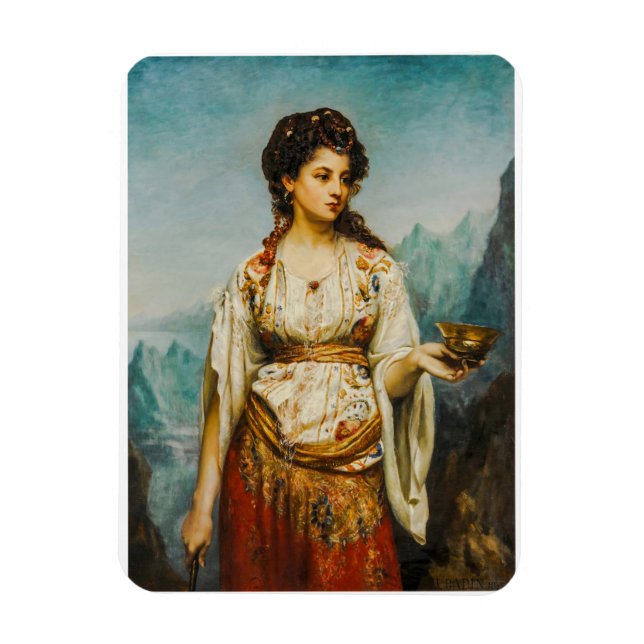 Circe von Jean Jules Bardin (1875) Magnet (Vertikal)