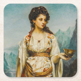 Circe von Jean Jules Bardin (1875) Rechteckiger Pappuntersetzer