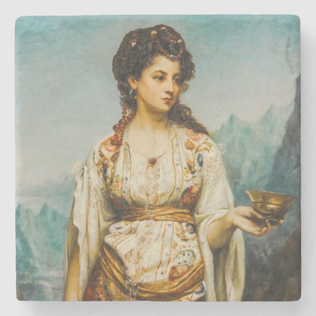 Circe von Jean Jules Bardin (1875) Steinuntersetzer (Vorderseite)