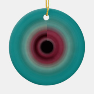 Circle Abstrakt art GD4 - Green Red Aquamarin Keramik Ornament