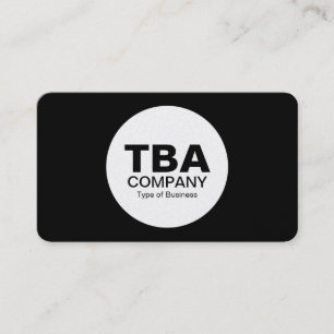 Circle (Alt Version) - Schwarz (Goldrunde Ecke) Visitenkarte