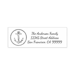 Circle Anchor - Briefmarke der Selbstfarbadresse Permastempel