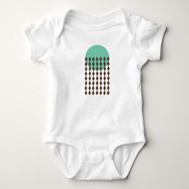 Circle Art Baby Bodysuit Strampler (Vorderseite)