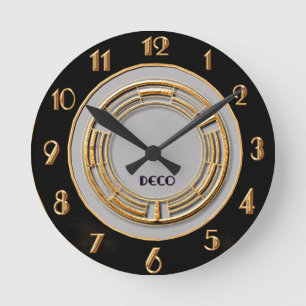 Circle Art Deco Wall Runde Wanduhr