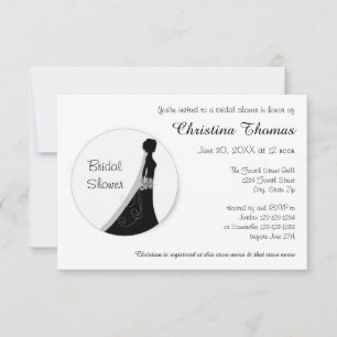 Circle Bride - 3x5 Bridal Dusche Einladung