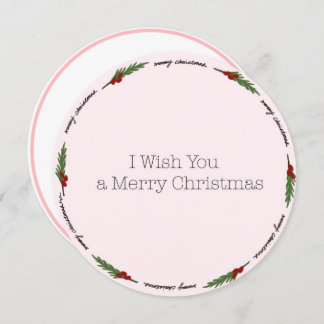 Circle Christmas Card Feiertagskarte