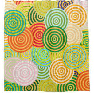 Circle Circles Duschvorhang