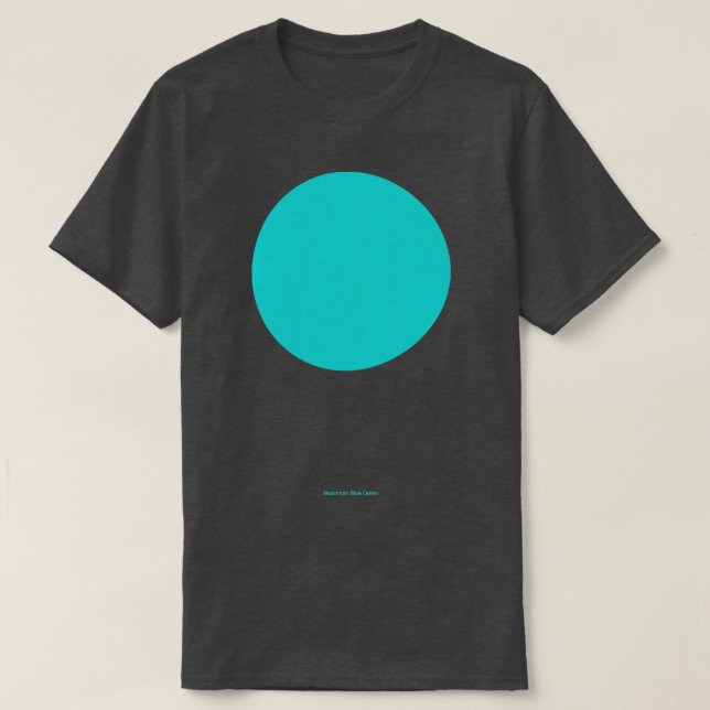 Circle Crayola Maximum Blue Green T-Shirt (Design vorne)