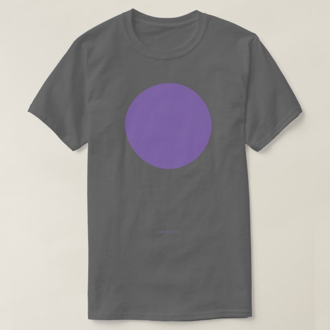 Circle Crayola Middle Blue Lila T-Shirt (Design vorne)