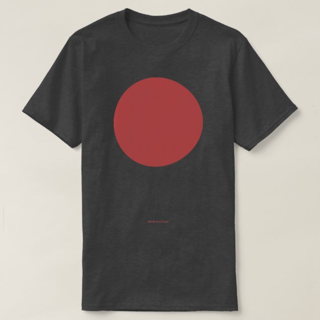 Circle Crayola Middle Red Lila T-Shirt (Design vorne)