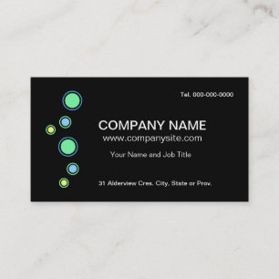 Circle Design Business Cards Visitenkarte