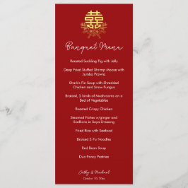 Circle Double glücklichiness Blume chinesische Hoc Menükarte