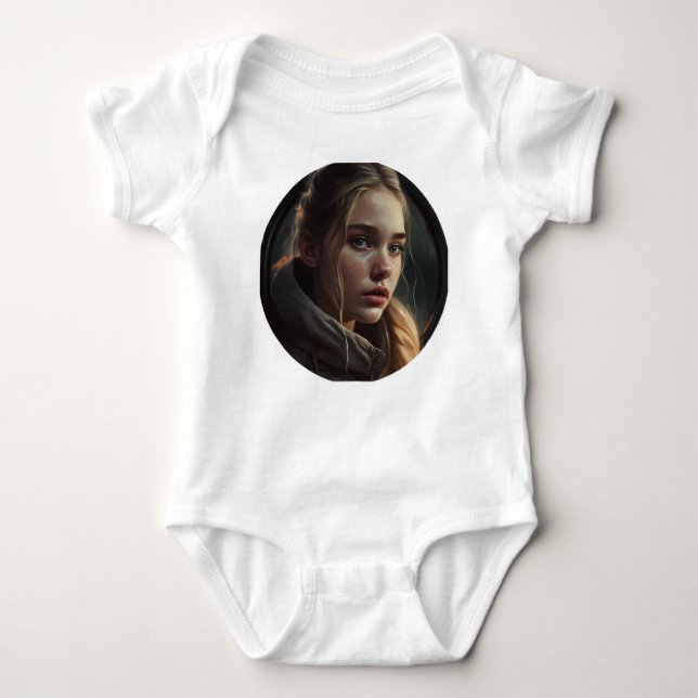 Circle girl baby strampler (Vorderseite)