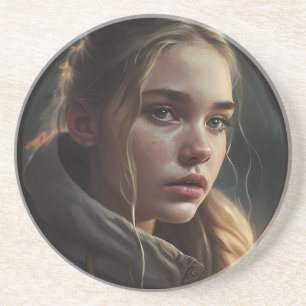 Circle girl getränkeuntersetzer