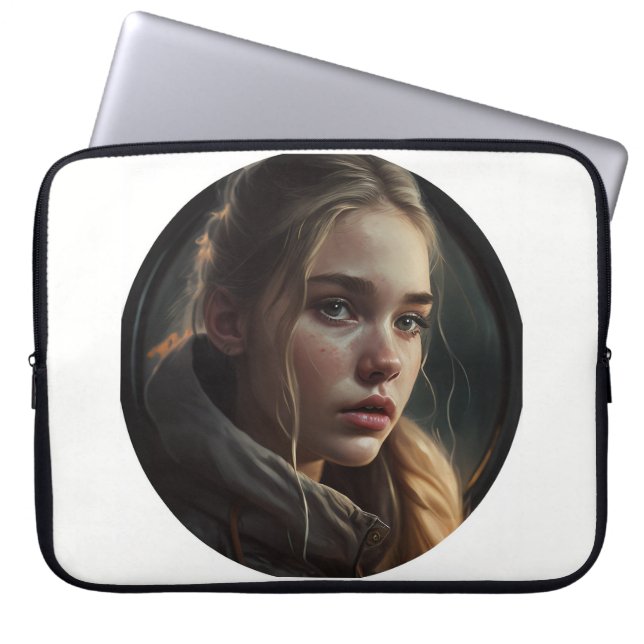 Circle girl laptopschutzhülle (Vorderseite)