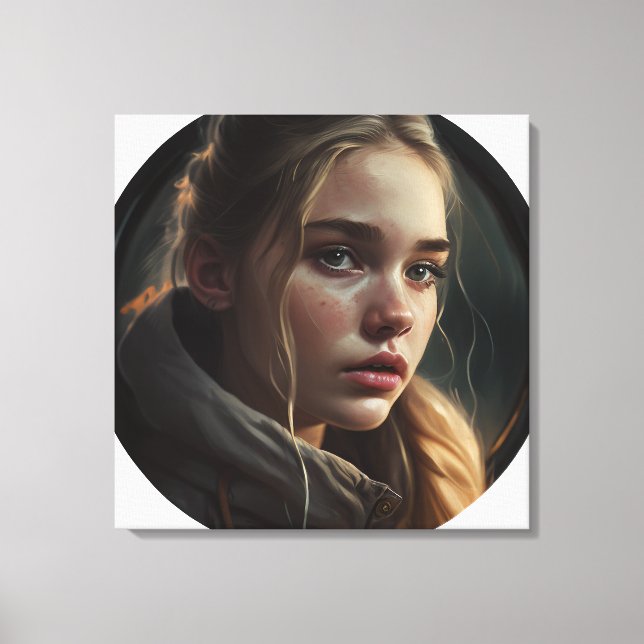 Circle girl leinwanddruck (Vorderseite)