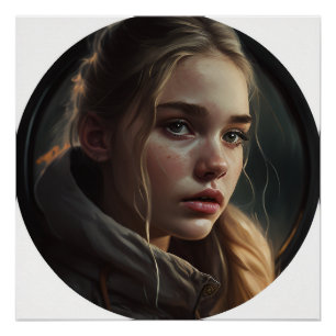 Circle girl poster
