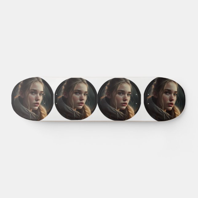 Circle girl skateboard (Horizontal)