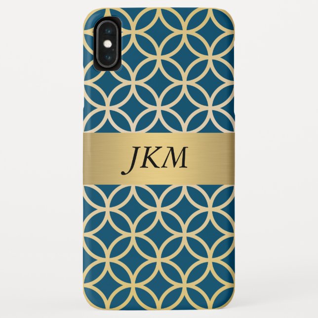 Circle Gold Muster Case-Mate iPhone Hülle (Rückseite)