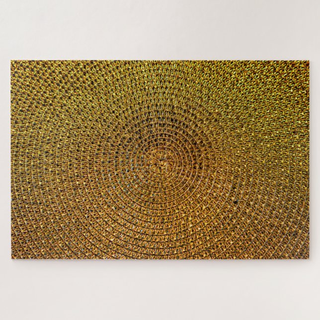 Circle Gold Texture Jigsaw Puzzle (Horizontal)