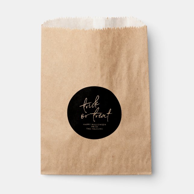 Circle Halloween Fvor Bag | Halloween-Leckerei Geschenktütchen (Vorderseite)