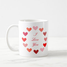 Circle Hearts I Liebe You - Tasse