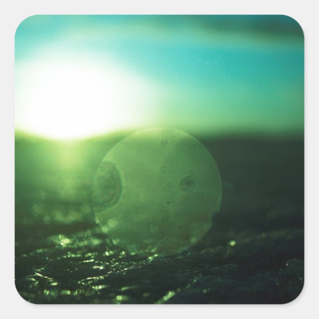 Circle in Square - Medium format analog Hasselblad Quadratischer Aufkleber (Vorderseite)