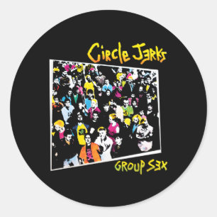 Circle Jerks Offiziell Merchandise Runder Aufkleber