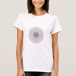 Circle Kaleidoskop Rose rosa Farbe handgezeichnet  T-Shirt