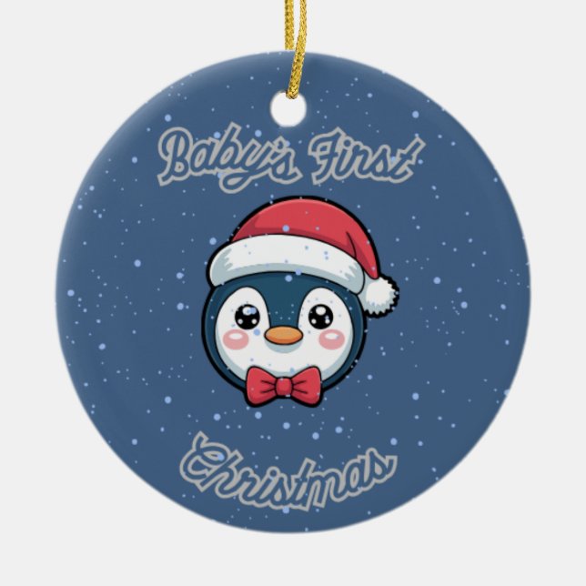 Circle Keepsake Ornament - Baby's First Christmas (Vorne)