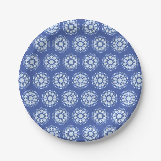 Circle Mandala Muster Pappteller (Vorderseite)