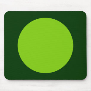 Circle - Martian Green und Dk Green Mousepad
