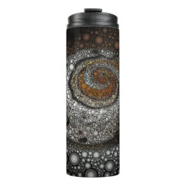 Circle Mosaic Spiral Muschel Thermosbecher