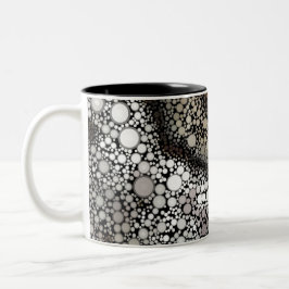 Circle Mosaic Spiral Muschel Zweifarbige Tasse