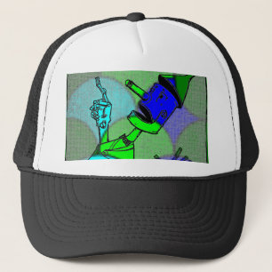 Circle Muster Tin Man Hat Truckerkappe