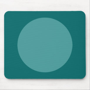Circle - Ocean Green und Moss Green Mousepad