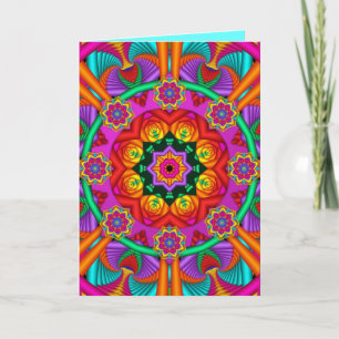 Circle of Happiness, decorative birthday card Karte