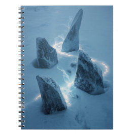 Circle of Light in the Snow Notizblock