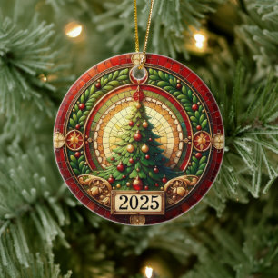 Circle of Light – Weihnachtsbaum-Segen 2025” Keramik Ornament