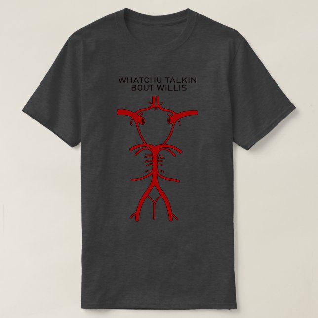 Circle of Willis Joke Brain Cardiologe Doctor Nu T-Shirt (Design vorne)