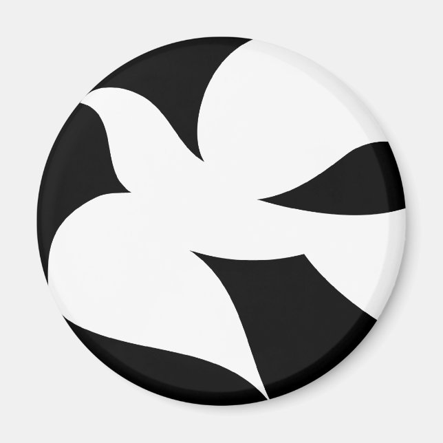 Circle Peace Dove Magnet (Vorne)