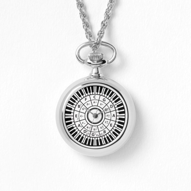 Circle Piano Keys Circle of Five Armbanduhr (Vorderseite)