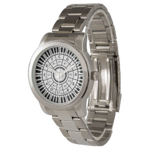 Circle Piano Keys Circle of Five Armbanduhr