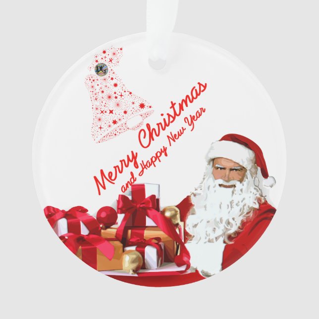 Circle Santa Ornament (Vorderseite)