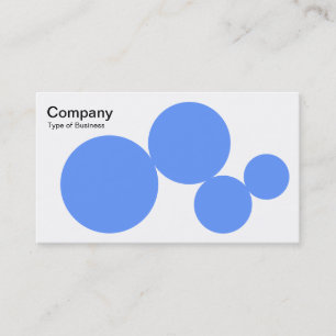 Circle Series - Baby Blue on White Visitenkarte