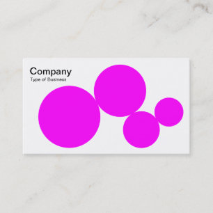 Circle Series - Magenta on White Visitenkarte