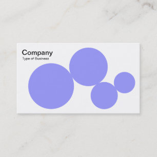 Circle Series - Pastell Blue on White Visitenkarte