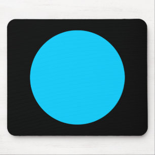 Circle - Sky Blue und Black Mousepad