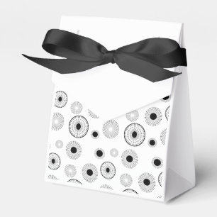 Circle Starburts Muster - Schwarz & Weiß Geschenkschachtel