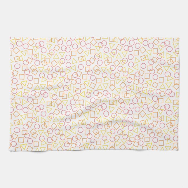 Circle Triangle Square Küchentuch (Horizontal)